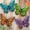 Butterfly-A, variant on Metal Butterfly Wall Decor - 9.6" Outdoor Fence Wall Art Decor, Hanging Decoration for Garden Yard Living Room Bedroom Patio Balcony(4 Pack)