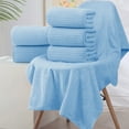 thumbnail image 4 of Velvet Square Towel Set, Bath Towel, Wash Face Towel, Soft & Absorbent, Plain Design, for Household Use, Quick Drying, Bathroom Essentials, Bathing Accessories, 8 Pieces Akmoler Utility Cart, 4 of 8