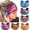 Colorful, variant on 6 Pack Boho Headbands for Women Wide African Style Elastic Non-Slip Twisted Head Bands for Women's Hair Sunflower Print Thick Hair Wraps Yoga Workout Turbans Accessories