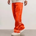 thumbnail image 7 of oqasdz Mens Pants Elastic Waist Spring Fall Star Embroidered Oversizxed Sweat Pants Sports Activities Casual Comfort Soft Outwear, 7 of 7
