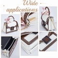 thumbnail image 5 of DIY Women Satchel Crossbody Bag Making Kit Imitation Leather Handmade Stitch Shoulder Bag Making Set Women Fashion Handbag Material Kit Handmade Craft Bag Making Gift White White DIY, 5 of 9