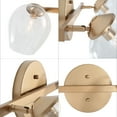 thumbnail image 4 of LNC 17" 2-Light Modern/Contemporary Gold Bathroom Vanity Light with Glass Shade, 4 of 4