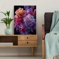 thumbnail image 5 of Vibrant Floral Textured Canvas Print Wall Art for Living Room Bedroom Dining Room Office Kitchen Hallway Entryway Bathroom, 5 of 8