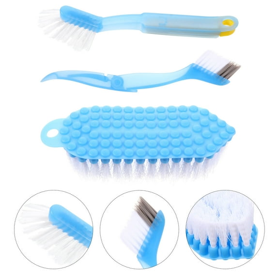 BALAHAPY 3Pcs Grout Cleaning Brush Kitchens 7.47X2.75X1.57In