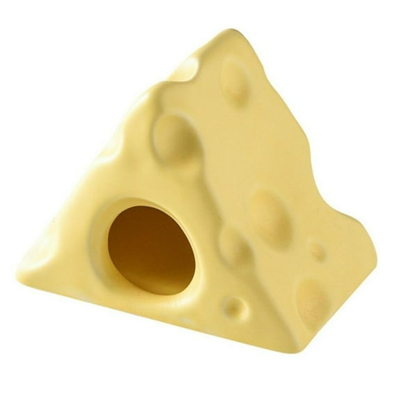 ZZ Hamster House Ceramics Cheese Shape Bed Cute Small Animal Pet Squirrel Hedgehog Chinchilla