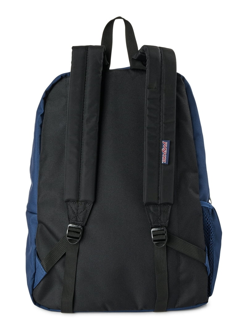 JanSport Cross Town Unisex Navy Blue School Bookbag Backpack