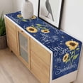 thumbnail image 4 of You Are My Sunshine Table Runner - 48 Inch Long, Kitchen Dining Table Runner Dresser Scarves, Yellow Sunflowers Cute Bees Heart Blue Farmhouse Decor for Coffee Tables Wedding Party Banquet, 4 of 8