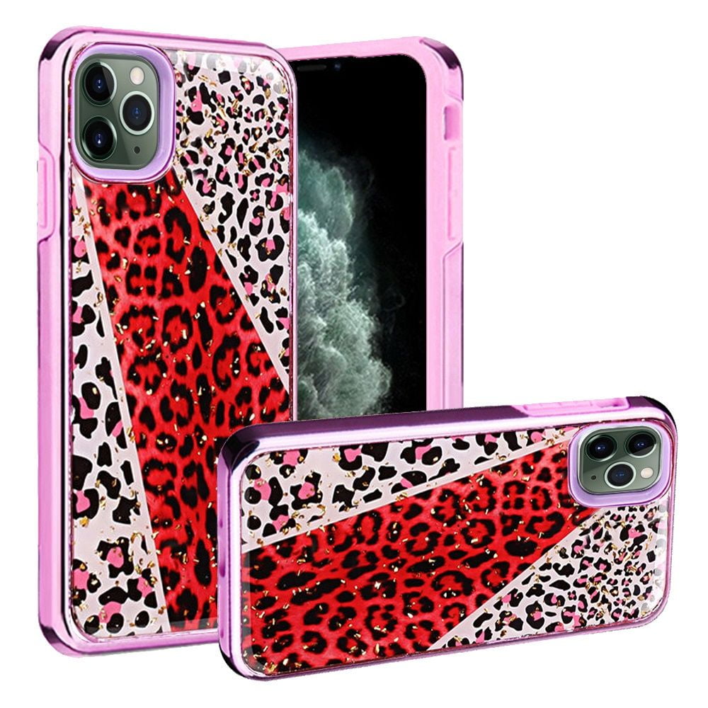 Safari Series Hybrid Armor Case For Iphone 12 Iphone 12 Pro Leopard Red Walmart Com Walmart Com