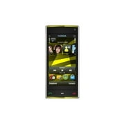 Nokia X6-00 - 3G smartphone / Internal Memory 16 GB - LCD display - 3.2" - 640 x 360 pixels - rear camera 5 MP - white yellow