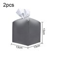 thumbnail image 2 of Caja de pañuelos,2 bolsas de pañuelos para el hogar de moda simple bolsas de almacenamiento de pañuelos de cuero PU Adepaton BST3013887-3, 2 of 5