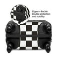 thumbnail image 6 of Uemuo Black and White Checkerboard Printed Washable Luggage Cover - Fashion Suitcase Protector Fits 18-32 Inch Luggage -Large, 6 of 9