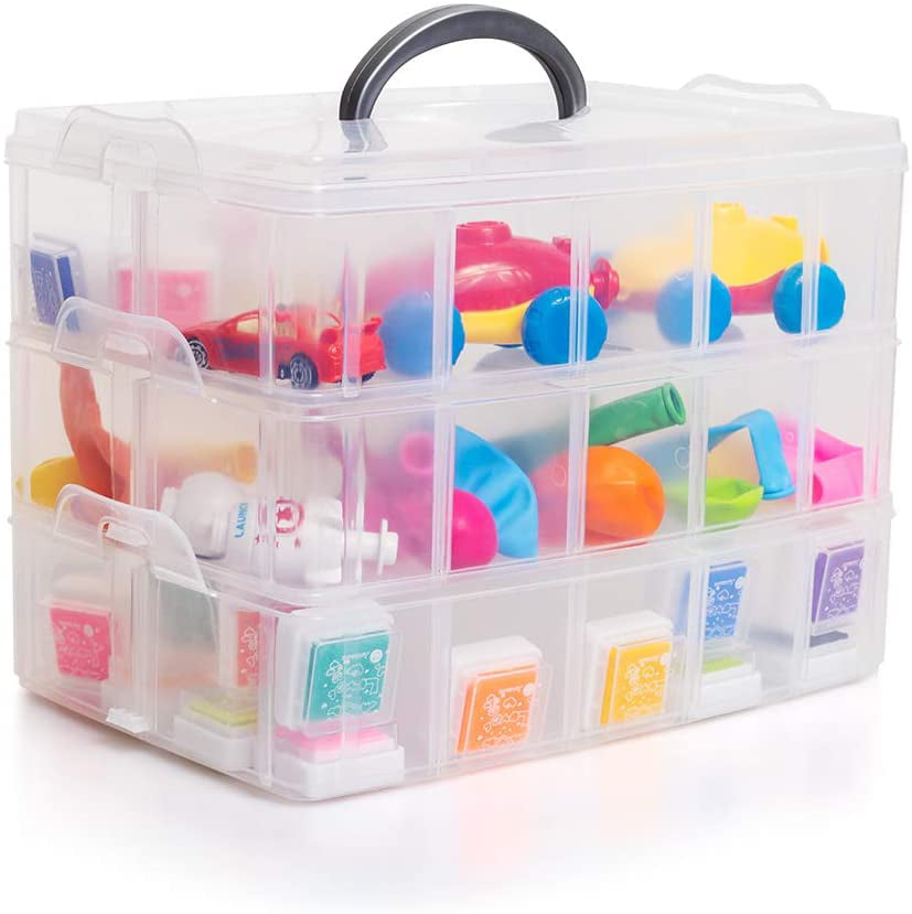Details about   Small Transparent Plastic Storage Box Mini Home Office Multipurpose Display Case 