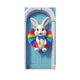 thumbnail image 2 of Easter Decorations Clearance Easter Party Door Cover Outdoor Easter Bunny Decor Easter Door Curtain for Holiday Decoration Background, 70.87x35.43in, 2 of 6