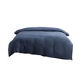 thumbnail image 3 of Sentmoon Comforter Cover Bedding Set Washed Solid Color Core Soft Comforter Style Dorm Bed Set Breathable Lightweight Cozy Fabric Fresh Tone Set for Apartment Guest Room and Easy Refresh, 3 of 9