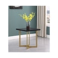 thumbnail image 2 of Black Wood Sofa End Table with Gold Painted Legs, 2 of 2