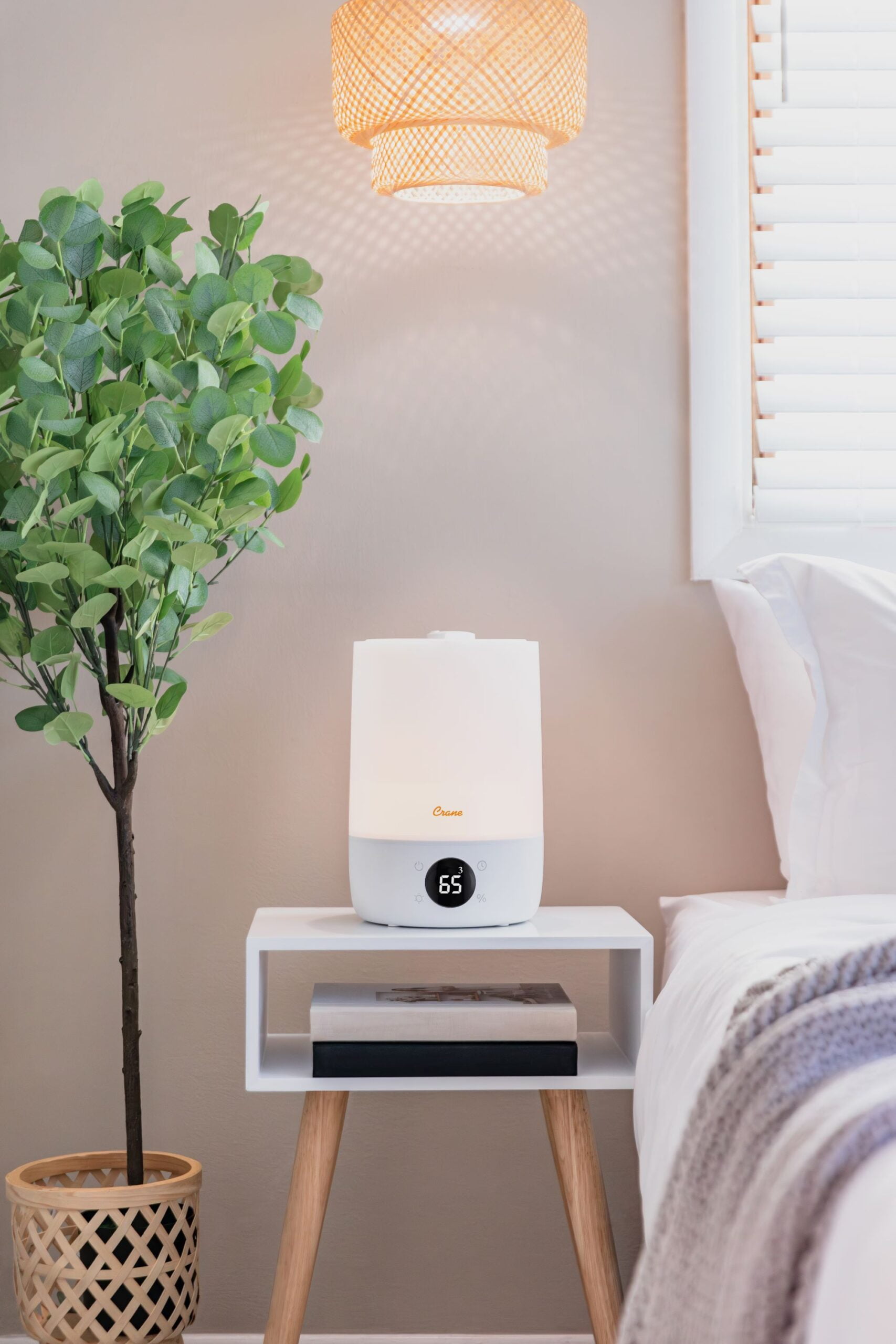 Top Fill Cool Mist Humidifier – 1.2 Gallon with Sleep Support Light & Essential Oil Tray