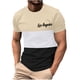 thumbnail image 1 of Mens Casual Pantalones Cortos Cuello Redondo Patchwork Impresión Suéter Blusa de Fitness, Camisetas para Hombre, 1 of 4
