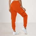 thumbnail image 7 of HAPIMO Womens Sweatpants Loose Straight Leg High Waist Trousers Drawstring Elastic Waist Pants Fall Casual Solid Sweat Pants with Zip Pockets Orange XXL, 7 of 7