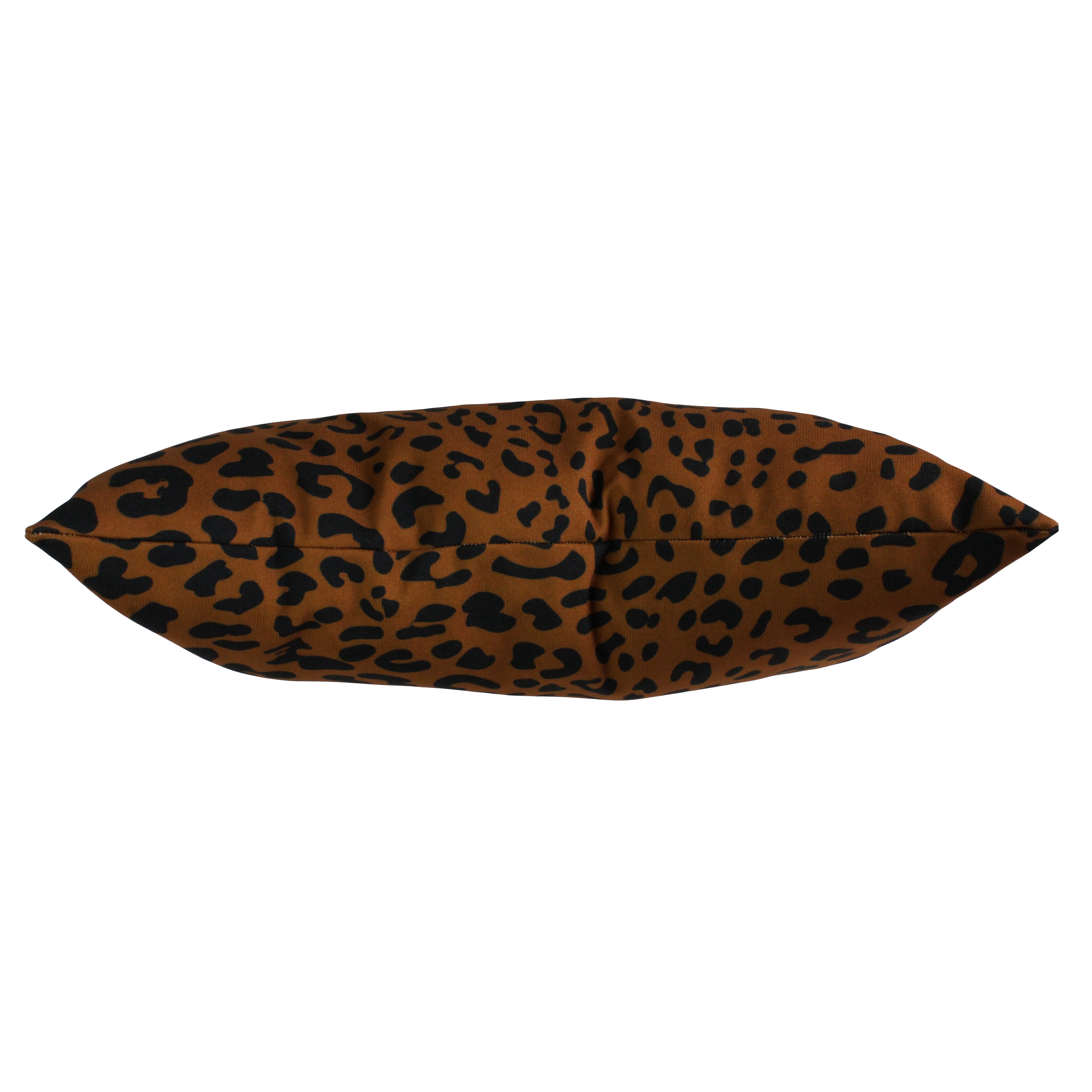 Everything Comfy Leopard Print Decorative Pillow, 16x6 Inch, Dark Brown,