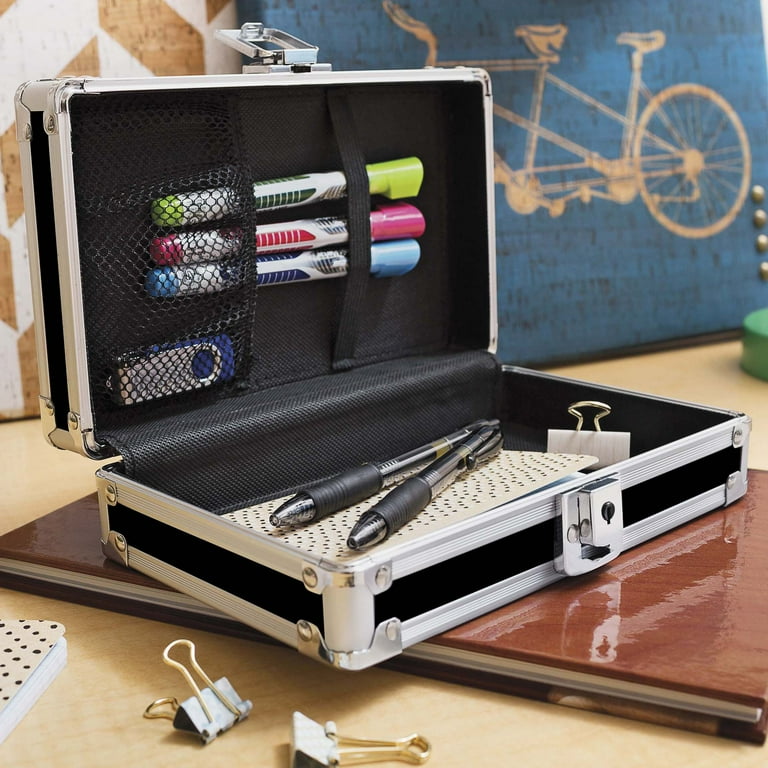 Vaultz Lockable Batman Design Pencil Box with Key, Perfect for