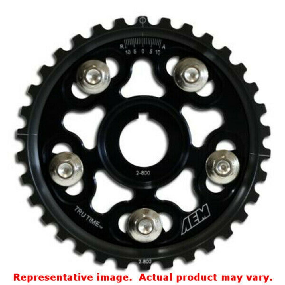 AEM Electronics 23-802BK Black AEM Tru-Time Adjustable Cam Gears Fits:ACURA 199