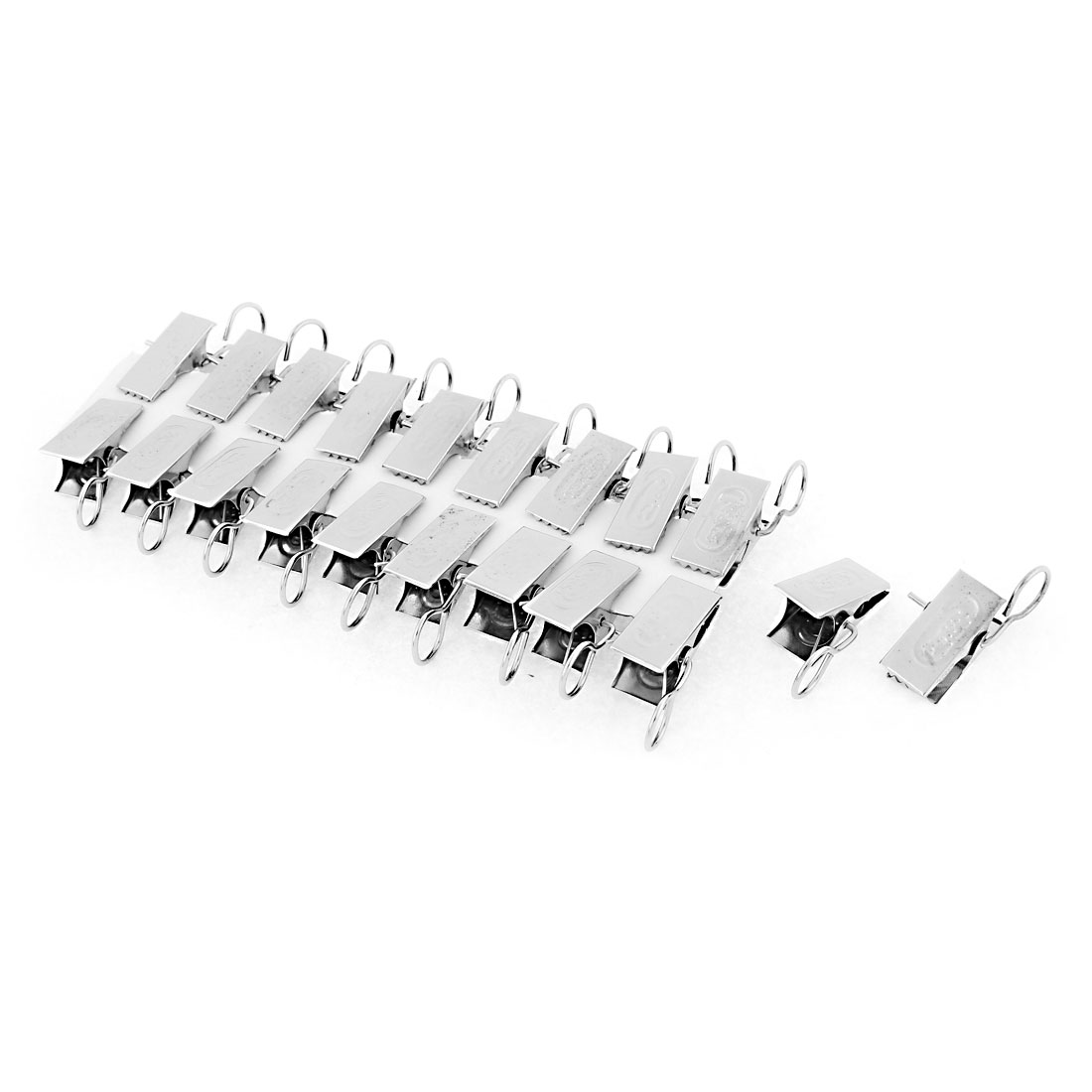 Household Window Shower Drapery Curtain Rod Hook Clips Clamps
