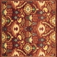 thumbnail image 1 of Ahgly Company Indoor Square Oriental Brown Industrial Area Rugs, 3' Square, 1 of 4