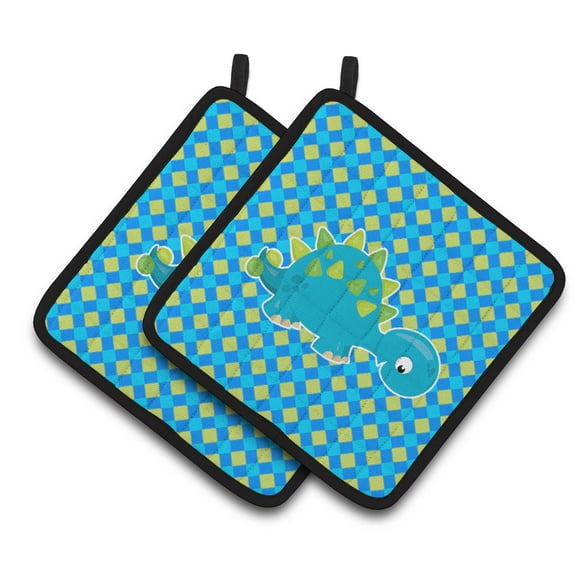 Caroline's Treasures Stegosaurus Dinosaur Pair of Pot Holders