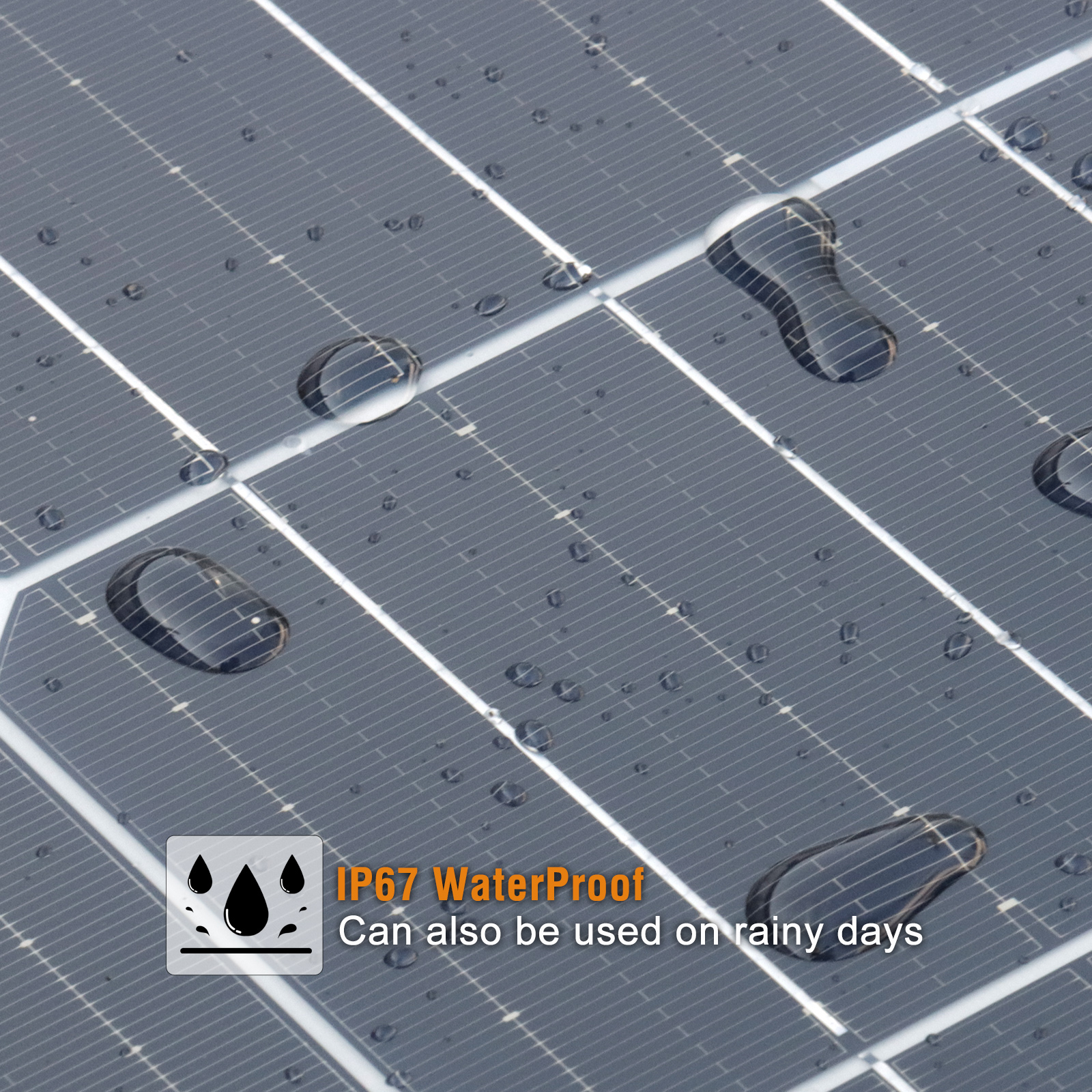 110W solar panel high efficiency monocrystalline photovoltaic module solar cell charger for rooftop balcony RV boat camping and other off-grid applications (not glass panel)