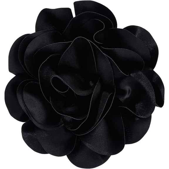 7 inch Flower Brooch Large Rose Brooch Elegant Big Flower Broochs Lapel Pin for Women Suit Dress Wedding Party Ceremony Dance Clothes Jewelry Gifts Polyester