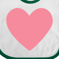 thumbnail image 4 of Inktastic Pink Valentine's Day Heart Boys or Girls Baby Bib, 4 of 4