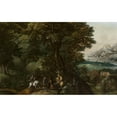 thumbnail image 2 of Jacob Grimmer 14x11 Black Ornate Wood Framed Double Matted Museum Art Print Titled: Hunting a Wild Boar (C. 1590), 2 of 5