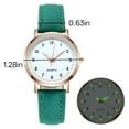 thumbnail image 2 of DESIGNICE Women'S Watches, Classic Quartz Watch with Luminous Easy Read Dial, Leather Watch Band, Vintage Small Face Round Watches for Women, Birthday Gift for Ladies (Green), 2 of 7
