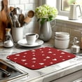 thumbnail image 6 of Valentine''s Day Love Heart Dish Drying Mat for Kitchen Counter 16x18 Inch Valentine Theme Dish Mats Absorbent Microfiber Dish Draining Mat Reusable Washable Dish Drainer Rack Pad, 6 of 7