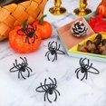 thumbnail image 3 of Juego de Anillos para Servilletas de Halloween Servilleta de Halloween con Forma de Araña Broche de Servilleta de Aleación de Metal con Forma de Telaraña Negra, 3 of 5