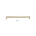 thumbnail image 4 of GlideRite 12-5/8 in. 320mm Center to Center Smooth Bar Pull, Champagne Gold, 4 of 4