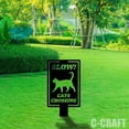 thumbnail image 2 of C-craft Cats Crossing Zone Yard Sign for Enhanced Security, 2 of 4