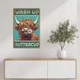 thumbnail image 5 of Ccparton Letrero De Metal Vintage Divertido Highland Cow Wash Up Baño Metal Estaño Cartel Para El Hogar Al Aire Libre Interior Oficina Bar Patio Decoración 8X12 Pulgadas, 5 of 5