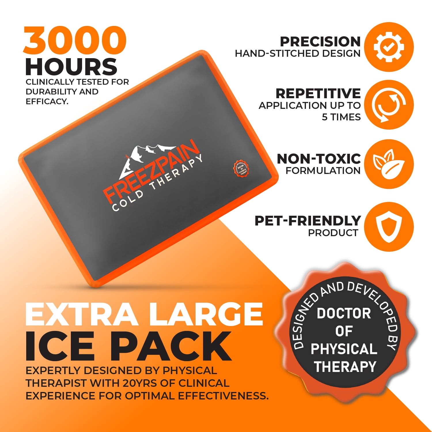 Freezpain Cold Therapy Extra Large Gel Pack (14.9" x 23.6")