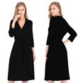 thumbnail image 4 of Women Robes Sleepdress Bathrobe Knee Length Soft Sleepwear Ladies Loungewear, 4 of 8