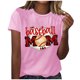 thumbnail image 1 of Blusa informal de manga corta con cuello redondo y estampado suelto de verano para mujer con estilo OAVQHLG3B Store  lin121212, 1 of 4