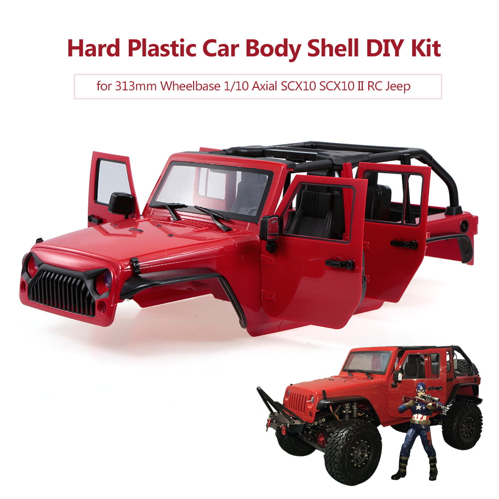 Hard Car Body Shell for 313mm Wheelbase 1/10 Axial SCX10 SCX10 II Chassis  RC Jeep Truck Car DIY | Walmart Canada