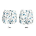 thumbnail image 5 of Lsque Scarf Bear Printed Women's Running Shorts with Liner Pockets,Elastic Quick Dry Workout Athletic Gym Yoga Shorts,Womens High Waist Shorts-XX-Large, 5 of 9