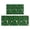 St. Patrick's Day-2, variant on St. Patrick's Day and Black Hats Kitchen Rugs Set Of 2 (L-Shape), 17"X30"+17"X47" Anti-Fatigue, Non-Slip Washable for Kitchen