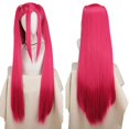thumbnail image 3 of Peluca de cosplay Rumi de Demon Hunters de KPop, cabello sintético rosa de 90 cm de largo, resistente al calor, fibra de alta calidad, ideal para escenarios, peinados diarios y eventos de cosplay., 3 of 5