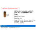 thumbnail image 2 of Oil Filter Kit - Compatible with 2017 - 2020, 2022 - 2023 BMW 430i Gran Coupe 2018 2019, 2 of 2