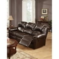 thumbnail image 2 of Opulent Hardwood, Metal & Bonded Leather Recliner Sofa, Espresso, 2 of 2