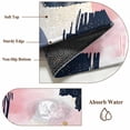 thumbnail image 6 of Round Rugs 5Ft, Navy Blue Pink Art Round Area Rug Washable Indoor Throw Carpet, Abstract Contemporary Luxury Soft Non Slip Circle Rug for Cabinet Bathroom Home Decor Aesthetic, 6 of 8