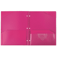thumbnail image 2 of Five Star Plastic Folder 2-Pocket Stay-Put 11.75" x 9.5" Pink, 2 of 4