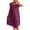 Purple, variant on HomeGardon Nightgowns for Women,Summer Dresses Women's Lace Short Sleeve Plus Ice Silk Mid-length Nightdress